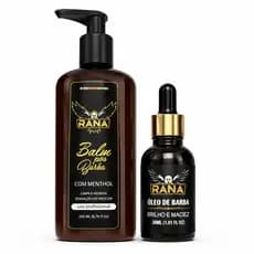 Kit Balm Pos Barba Menthol+Oleo de Barba Rana Profissional