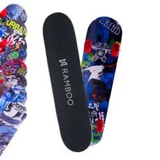 Kit 02 Skate Infantil Semi Profissional Estampado 60cm 45kg ramboo