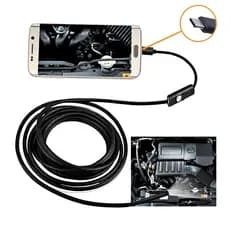 Câmera Sonda Endoscópica Flexível Prova Dágua Android 2M