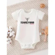 Body Bebê Infantil Menino Menina Country em Algodão Macio Leve e Confortável FARMFUN