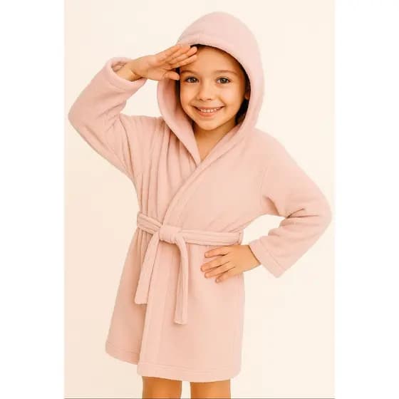 Roupão de Frio Infantil Menina e Menina Mantinha Soft, Felpudo Conforto e Elegância Várias Cores