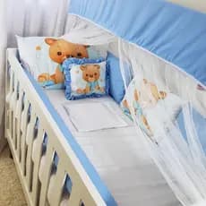 Kit de Berço 8 Peças Americano ou Nacional Estampado Menina e Menino
