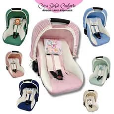 Kit Capa Protetora para Bebê Conforto com Capota e Protetores de Cinto