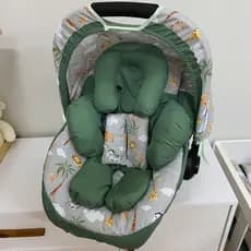 Kit Capa de Bebê Conforto Com Protetores, Capota e Apoio Redutor 100% Algodão Menino e Menina
