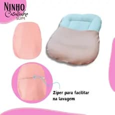 Ninho Casulinho de Berço para Bebê Com Zíper