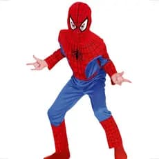 Fantasia Do Homem Aranha Com Máscara Spider-man Infantil