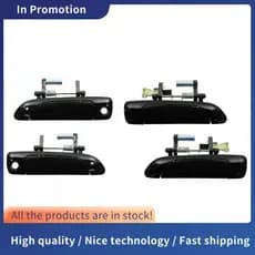 Conjunto De Maçanetas Externas , 4 Unidades , Acessórios Para Carro , Preto , Novo ABS Honda Civic 2001-2005