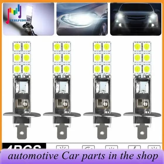4PCS H1 6000K Super Branco 80W LED Kit De Lâmpadas De Farol Luz De Condução De Nevoeiro