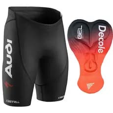 Bermuda Ciclismo Audi Bike Forro Gel D80 3D Protecao UV