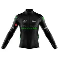Camisa Cannondale Manga Longa Zíper Full Fitness Dry Fit Decole Profissional