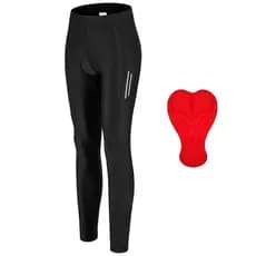 Calça Ciclismo Refletivo C/ Forro Espuma Bolso Zíper Bike Uv