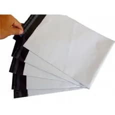 100 UNIDADES ENVELOPE PLASTICO 20x25 C/ABA BRANCO