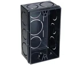 Caixa de Luz PVC 4x2 Isotex Preta - Kit 10, 20, 30, 40 ou 50