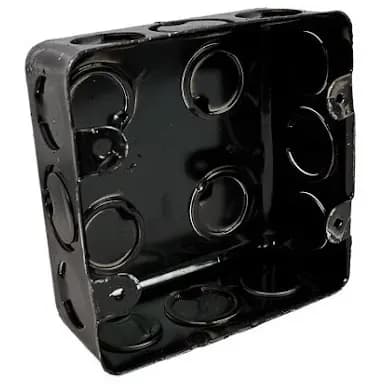 Caixa de Luz de Chapa 4x4 Esmaltada - Kit 10, 20, 30, 40 ou 50