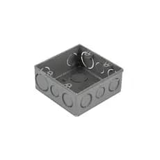 Caixa de Luz PVC 4x4 Isotex Preta - Kit 10, 20, 30, 40 ou 50