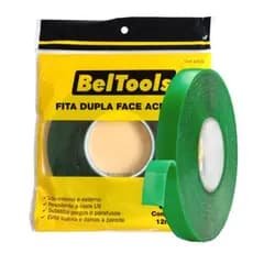 FITA DUPLA FACE ACRILICA 12MM x 3MTS BELTOOLS