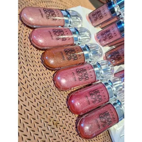 KIT 6 cores Lip Gloss Labial Mágico Hidra Gloss Hidratante Labial Lip Glow - ORIGINAL