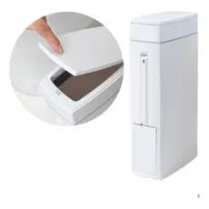 Lixeira e Escova De Vaso Sanitário Branca 4,5
