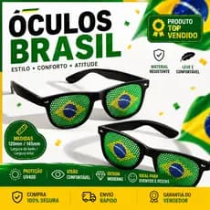 Óculos Torcedor Brasil Copa do Mundo