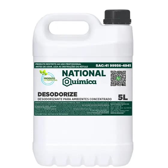 Desodorizante para Ambientes Concentrado 5 L Desodorize National Química