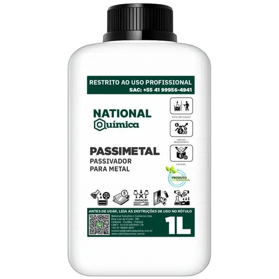 Passivador para Metal 1 L Passimetal National Química