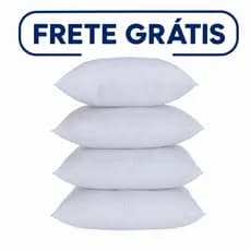 Kit 4 enchimento de almofadas 45 x 45 de fibras mistas de residuos texteis ecologica