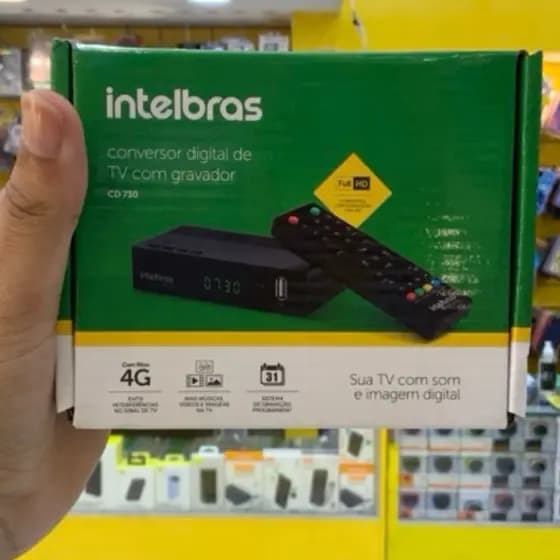 conversor digital de Tv com gravador Intelbras - CD730