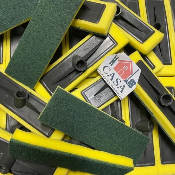 kit 4 lava azulejo esfregao rodo abrasivo esponja  limpeza pesada esfregões manual mop sem cabo PROMOÇÃO