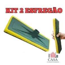 KIT 2 lava azulejo esfregão rodo abrasivo esponja limpa piso casa esfregao  limpeza pesada rodo esfregões limpa chão