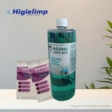 KIT REFIL MAXIMO LIMPA BOX 1L + 2 ESPONJAS MAGICAS