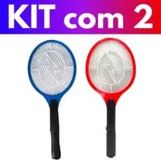 Kit 2 Raquetes Elétricas Recarregáveis Bivolt – Mata Insetos e Pernilongos | Envio Rápido