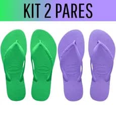 Kit 2 Pares Chinelo Havaianas Feminino Slim TAMANHO ESPECIAL 41/42 - ENVIO IMEDIATO- ENVIO IMEDIATO