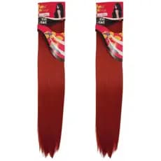 Kit 2 Aplique Vermelho 70cm Tictac Fibra Orgânica Tela Mágica Feminino