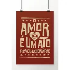 Placa Decorativa Frase Motivacional O Amor é Um Ato Plaquinhas para decoração de casa quarto sala