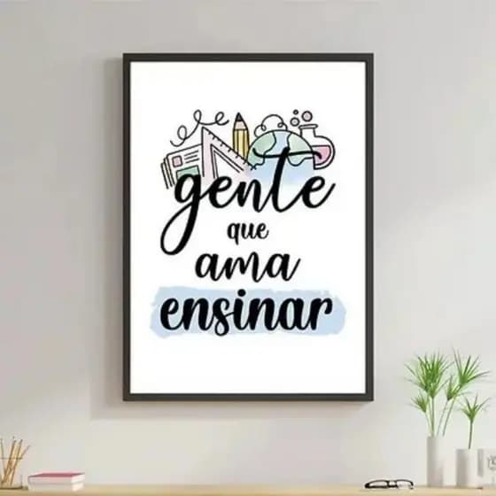 Quadro Decorativo Homenagem ao Professor Quadro Professor Quadro para Professores Placa homenagem para escola mdf 3mm