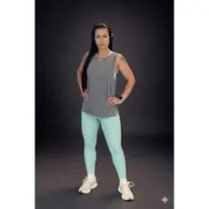 Regata Fitness Básica- TapaBumbum Tule Camiseta Top Treino Esporte academia look DryFit Feminina