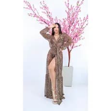 Saida De Praia Kimono Tule Onça Animal Print Luxo Tie Day Saida Longa De Praia