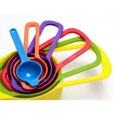 COLHER MEDIDORA Jogo de 6 Medidores de Cozinha Medidas de Xícara e Colher Receitas