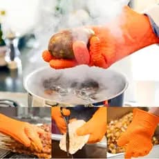 Luva Termica Cozinha Silicone Luvas Térmicas Pegador Térmico Protetora Multiuso Forno Fogão