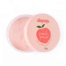 Pó Facial Peach Dapop Solto Ultrafino Power Blur Matte Finalizador Pêssego 15g