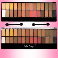 Paleta de Sombras Belle Angel 28 Cores Matte e Nude Alta Pigmentação Maquiagem Olhos