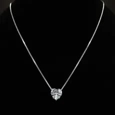 COLAR PONTO DE LUZ CORAÇÃO FOLHEADO A PRATA 925 OURO 18K – PINGENTE ZIRCÔNIA FEMININO DELICADO