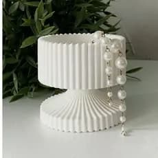 Vaso Gesso decoração Porta Vela Porta Joia