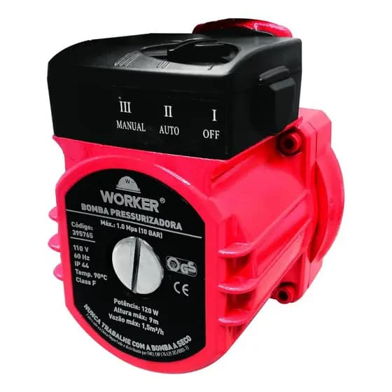 Bomba Pressurizadora Pressão Água Residencial 120w Chuveiro Voltagem:127V