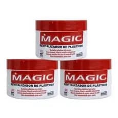 Kit 3 Magic Revitalizador de Plásticos Para-choque Friso e Painel 240G - Box21