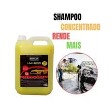 Shampoo automotivo com cera de carnaúba PH neutro para lavagem de carros Concentrado 5 Litros