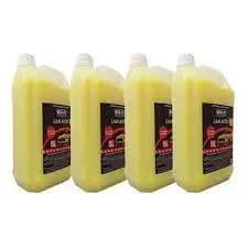 Kit 4 Shampoo automotivo com cera de carnaúba PH neutro para lavagem de carros Concentrado 5 Litros