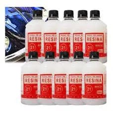 Kit 10 Resina Auto Brilho Pintura Carro Efeito Teflon 500ml