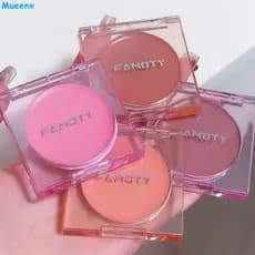 Blush à prova d'água para maquiagem facial, hidratante, natural, de cor única, não fácil de remover, maquiagem