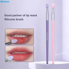 Pincel de silicone para lábios, pincel de maquiagem portátil para lábios, aplicação rápida e precisa, adequado